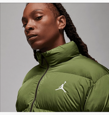 Куртка Nike MJ ESS POLY PUFFER JKT оливкова FB7331-340