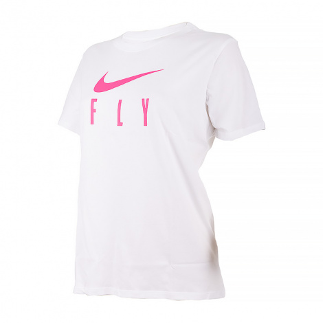 Футболка жіноча Nike W NK DF SWOOSH FLY GRX TEE біла FQ6606-100