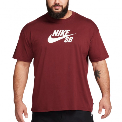 Футболка Nike M SB TEE LOGO HBR бордова CV7539-619