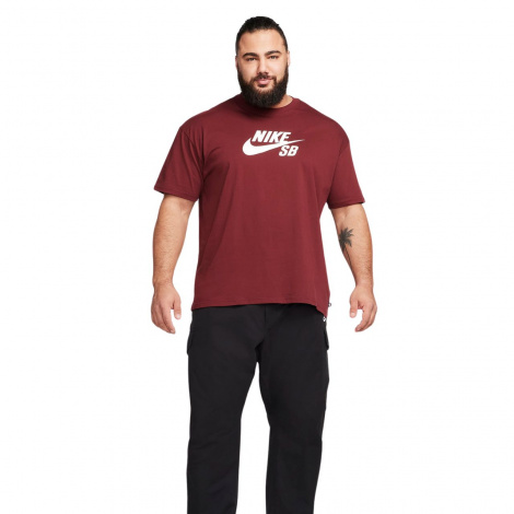 Футболка Nike M SB TEE LOGO HBR бордова CV7539-619