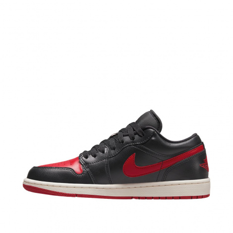 Кросівки жіночі Nike AIR JORDAN 1 LOW чорно-червоні DC0774-061