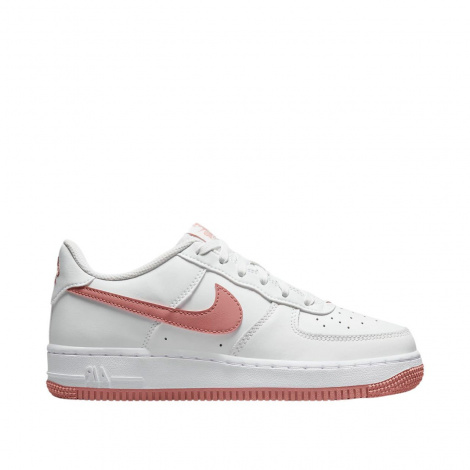 Кросівки підліткові Nike AIR FORCE 1 (GS) біло-коралові DV7762-102