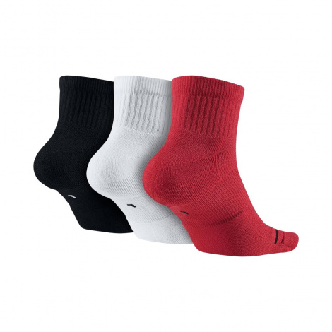 Шкарпетки Nike JORDAN UJ ED CUSH POL A LE 3PR 144 чорно-біло-червоні (3 пари) DX9655-902