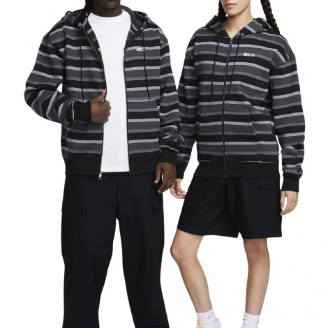 Толстовка Nike SB FULL-ZIP FLEECE SKATE HOODIE чорно-сіра FN2512-065