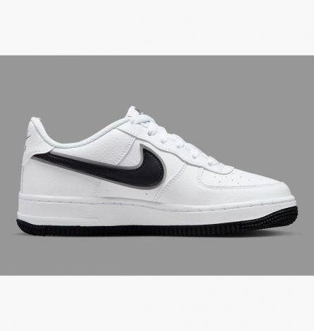 Кросівки підліткові Nike AIR FORCE 1 (GS) біло-срібно-чорні DX9269-100