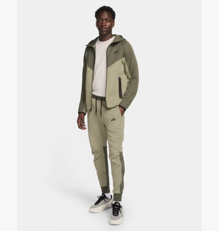 Толстовка Nike M NK TCH FLC FZ WR HOODIE оливкова FB7921-276