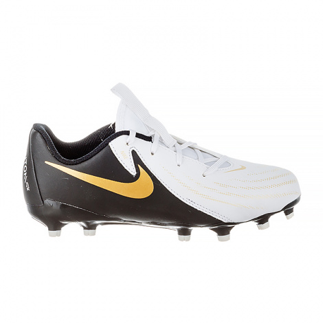 Бутси дитячі Nike JR PHANTOM GX II ACADEMY FG/MG біло-чорні FD6722-100