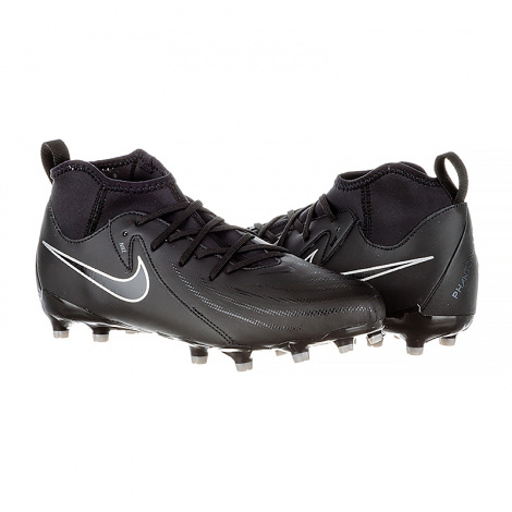 Бутсы детские Nike JR PHANTOM LUNA II ACADEMY FG/MG черные FJ2603-001