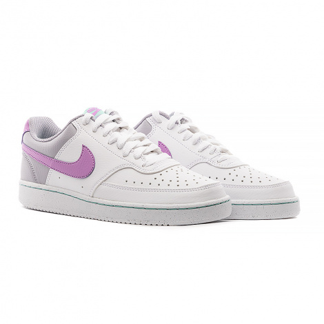 Кросівки жіночі Nike COURT VISION LOW NEXT NATURE біло-сіро-рожеві FN7141-100