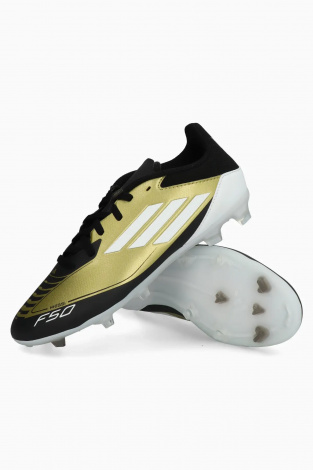Детские бутсы adidas F50 League Messi FG/MG Junior - золотой