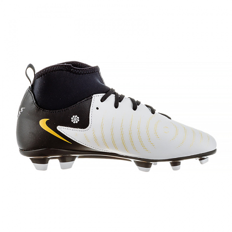 Бутси дитячі Nike JR PHANTOM LUNA II CLUB FG/MG біло-чорні FJ2601-100