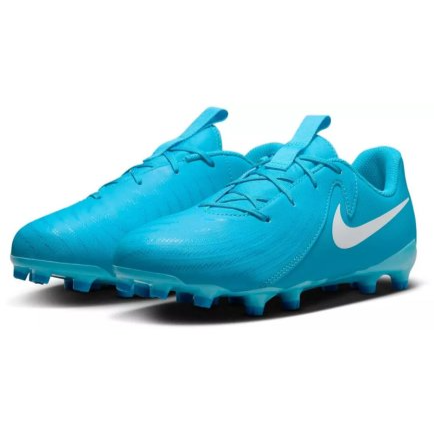 Бутси дитячі Nike JR PHANTOM GX II ACADEMY FG/MG блакитні FD6722-400