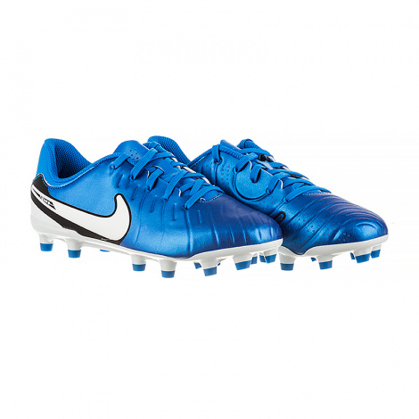 Бутсы детские Nike JR TIEMPO LEGEND 10 ACADEMY FG/MG синие DV4348-400