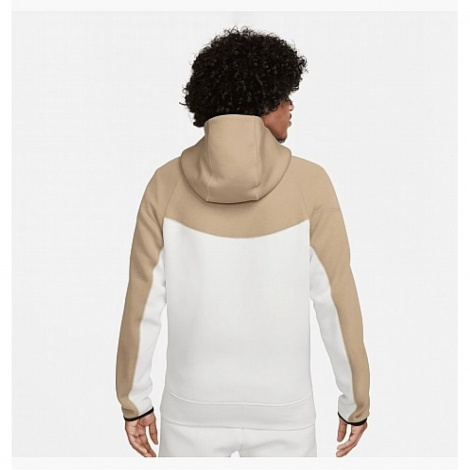 Толстовка Nike M NK TCH FLC FZ WR HOODIE біло-бежева FB7921-121