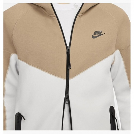 Толстовка Nike M NK TCH FLC FZ WR HOODIE біло-бежева FB7921-121