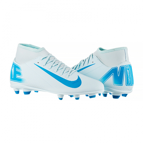 Бутси Nike MERCURIAL SUPERFLY 10 CLUB FG/MG блакитні FQ8314-400
