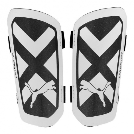 Щитки футбольні Puma ULTRA LIGHT STRAP біло-чорні 030875-03