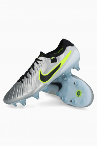 Бутсы Nike Tiempo Legend 10 Elite SG-Pro Anti Clog - Серебряный