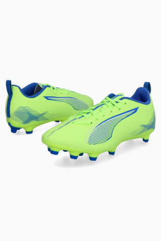 Дитячі бутси Puma Ultra 5 Play FG/AG Junior - Лаймовий