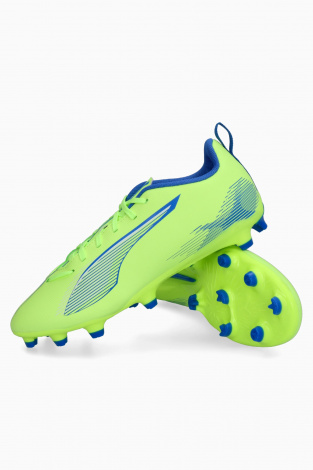 Дитячі бутси Puma Ultra 5 Play FG/AG Junior - Лаймовий