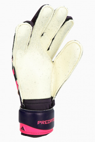 Дитячі воротарські рукавички adidas Predator Match Fingersave Junior - рожевий