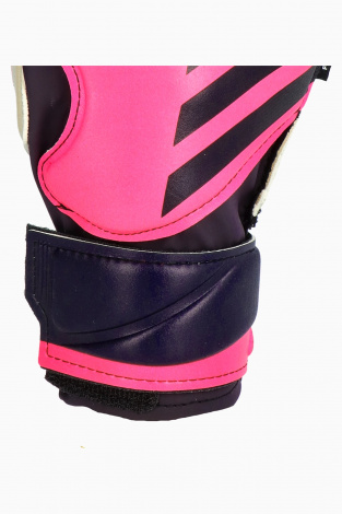 Дитячі воротарські рукавички adidas Predator Match Fingersave Junior - рожевий