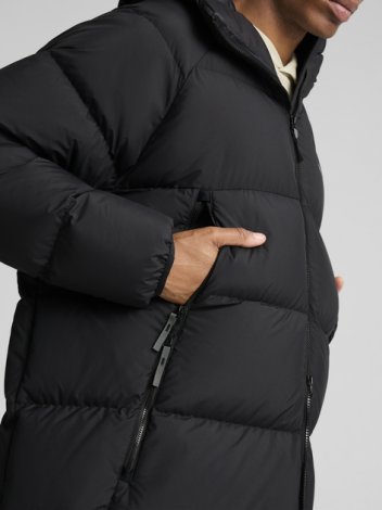 Пуховик Puma LONG HOODED DOWN COAT чорний 62646701