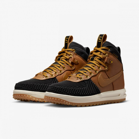 Кроссовки Nike LUNAR FORCE 1 DUCKBOOT коричнево-черные 805899-202