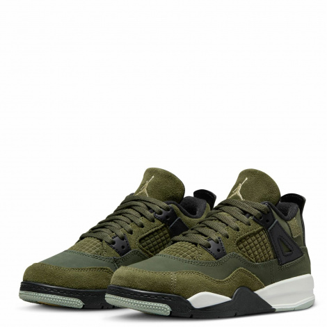 Кроссовки Jordan 4 Retro Se Craft Medium Olive (Ps)