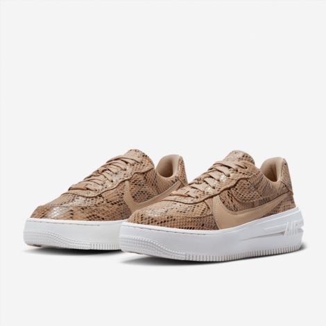 Кроссовки Nike Air Force 1 Plt.Af.Orm Brown Snakeskin Print (W)