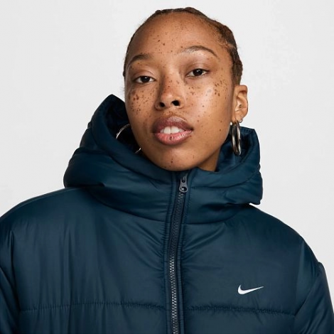 Куртка жіноча Nike W NSW TF SNFL NK CLSC PRKA темно-синя FZ5903-478
