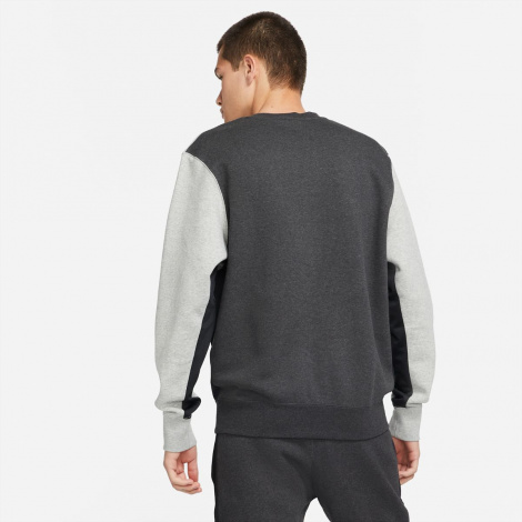 Світшот Nike M NSW HYBRID FLC CREW BB сірий DJ5075-032