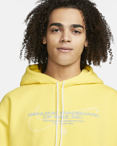 Кофта Nike Sb Fleece Gen Trademark Logo Yellow Strike
