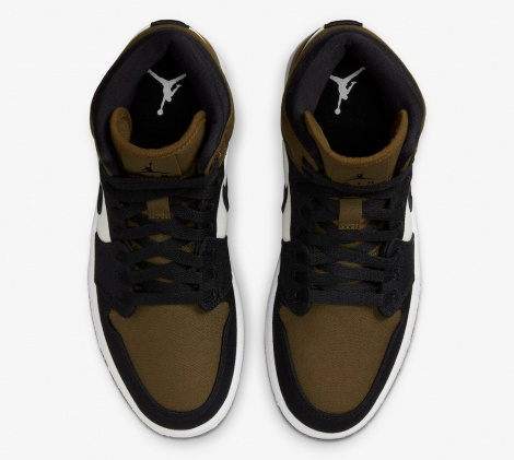 Кроссовки Jordan 1 Mid Olive Toe (W)