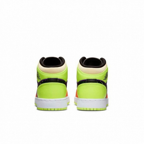 Кроссовки Кроссовки Nike Air Jordan 1 Mid Volt/Vivid Orange Multicolour
