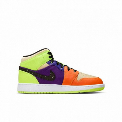Кроссовки Кроссовки Nike Air Jordan 1 Mid Volt/Vivid Orange Multicolour