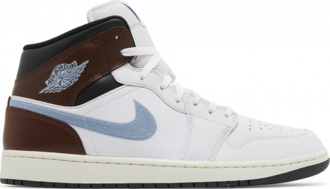 Кроссовки Air Jordan 1 Retro Mid Se 'Brown Blue Grey'