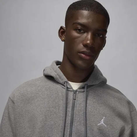 Толстовка Nike JORDAN BROOKLYN FLEECE FULL-ZIP HOODIE сіра FV7289-091