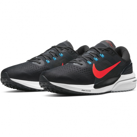 Кроссовки беговые Nike AIR ZOOM VOMERO 15 черно-красно-голубые CU1855-004