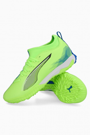Детские сороконожки Puma Ultra 5 Match TT Junior - Лаймовый
