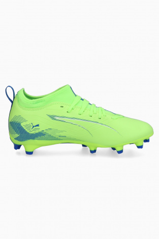 Дитячі бутси Puma Ultra 5 Match FG/AG Junior - Лаймовий