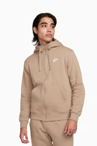 Кофта Nike Sportswear Club Fleece FZ - Бежевый