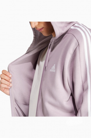 Кофта adidas Essentials Fleece 3S FZ - Фиолетовый