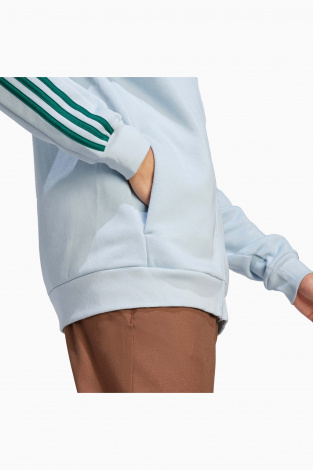 Кофта adidas Essentials Fleece 3S FZ - голубой