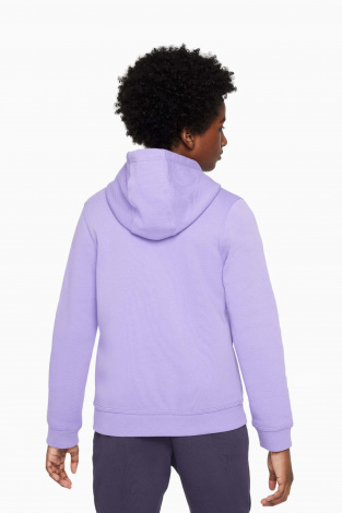 Детская кофта Nike Liverpool FC 23/24 Club Fleece FZ Junior – фиолетовый