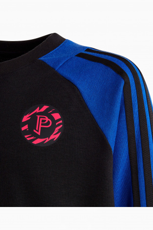 Дитяча кофта adidas Pogba Crewneck Junior - чорний