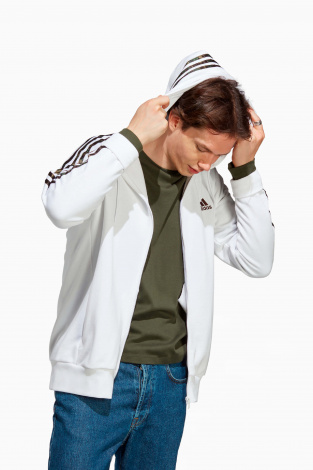 Кофта adidas Essentials 3S FZ - Білий