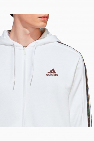 Кофта adidas Essentials 3S FZ - Білий
