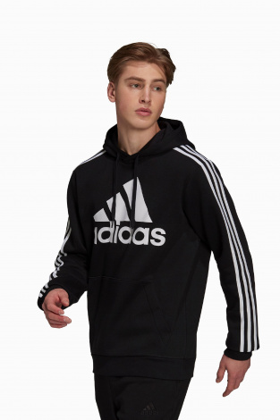 Кофта adidas Essentials 3-Stripes Logo - чорний