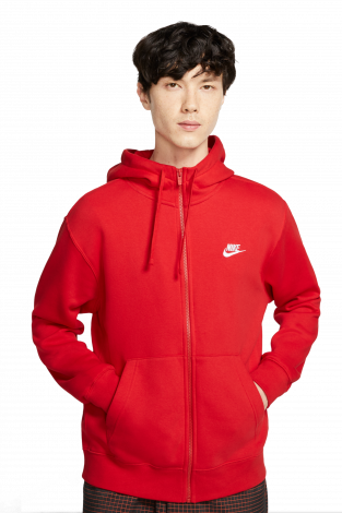 Кофта Nike Sportswear Club Fleece FZ - красный